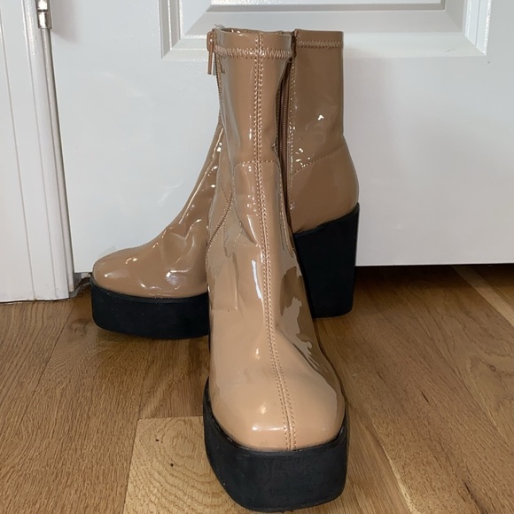 Princess Polly Women's Tan Boots size 9 - Picture 2 of 8
